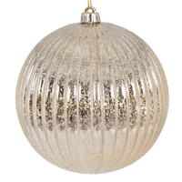 4" Champagne Mercury Lined Ball 6/Bg