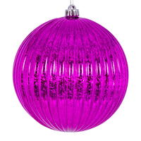 4" Fuchsia Mercury Lined Ball 6/Bag