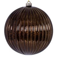 6" Chocolate Mercury Lined Ball 4/Bg