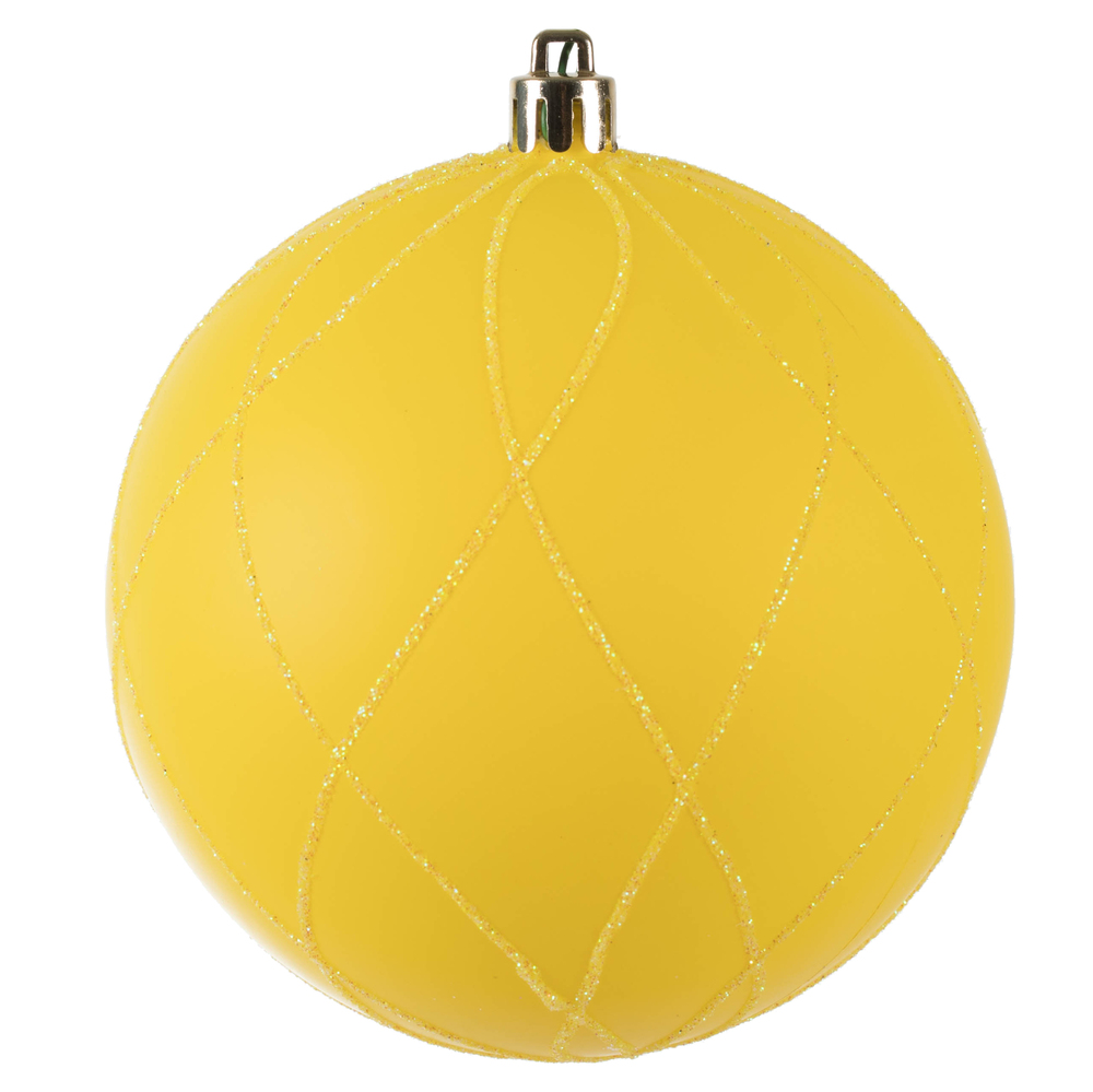 Vickerman Matte and Glitter Swirl Ball Ornament
