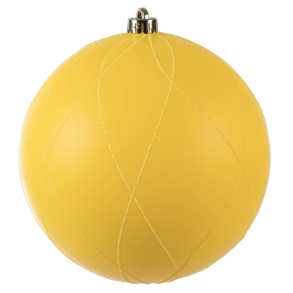 Vickerman Matte and Glitter Swirl Ball Ornament