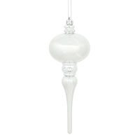 Vickerman 8" x 2.75" Shiny Finial Ornament