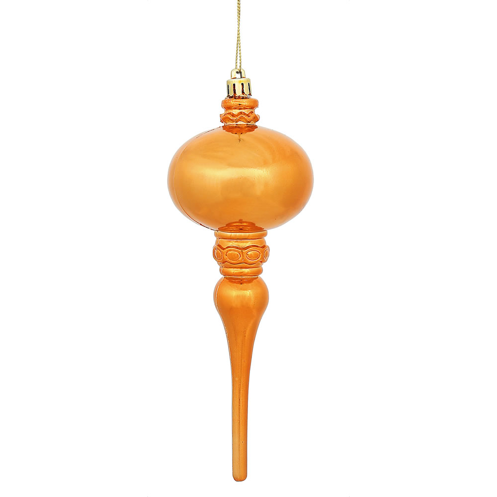 Vickerman 8" x 2.75" Shiny Finial Ornament