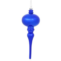 Vickerman 8" x 2.75" Shiny Finial Ornament