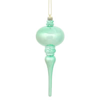 Vickerman 8" x 2.75" Shiny Finial Ornament