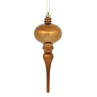 Vickerman 8" x 2.75" Shiny Finial Ornament
