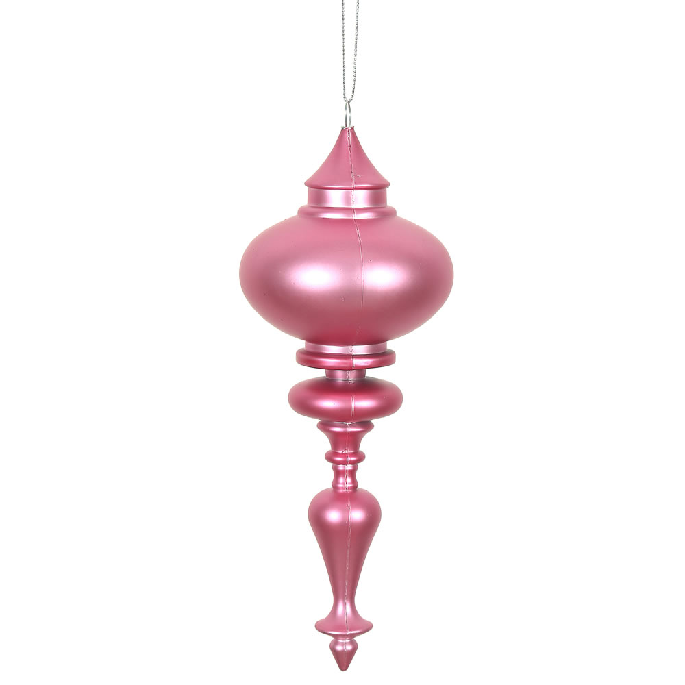 Vickerman 8.7" x 3.5" Matter Finial Ornament
