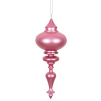 Vickerman 8.7" x 3.5" Matter Finial Ornament