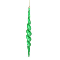Vickerman Shiny Spiral Icicle Christmas Ornament