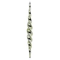 Vickerman Shiny Spiral Icicle Christmas Ornament