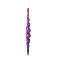 Vickerman Shiny Spiral Icicle Christmas Ornament