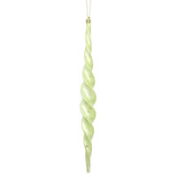 Vickerman Shiny Spiral Icicle Christmas Ornament