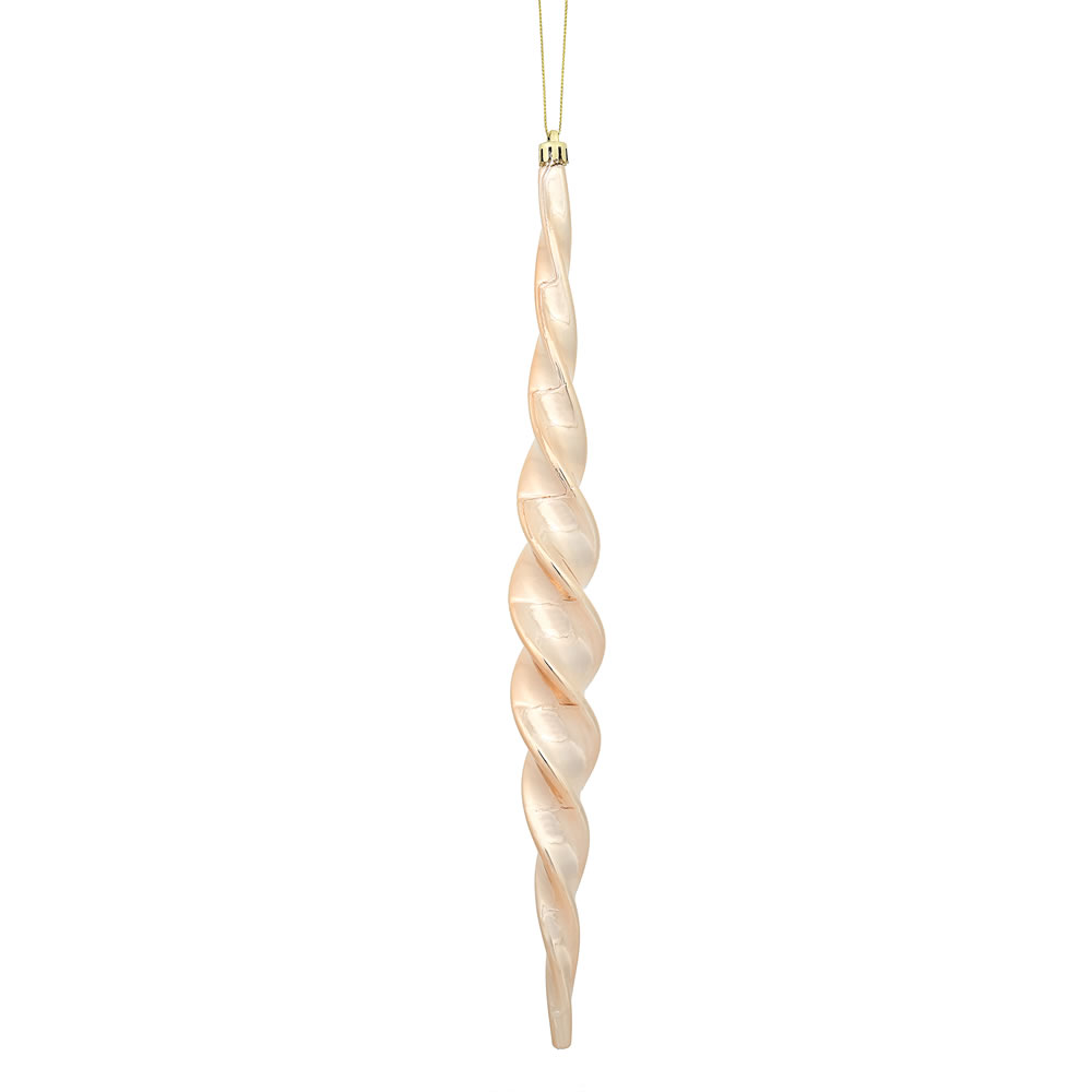 Vickerman Shiny Spiral Icicle Christmas Ornament