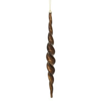 Vickerman Shiny Spiral Icicle Christmas Ornament
