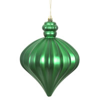 Vickerman 6" Matte Onion Drop Christmas Ornament