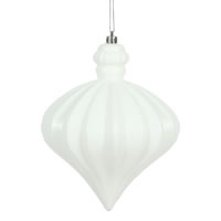 Vickerman 6" Matte Onion Drop Christmas Ornament
