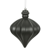 Vickerman 6" Matte Onion Drop Christmas Ornament