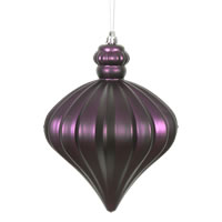 Vickerman 6" Matte Onion Drop Christmas Ornament