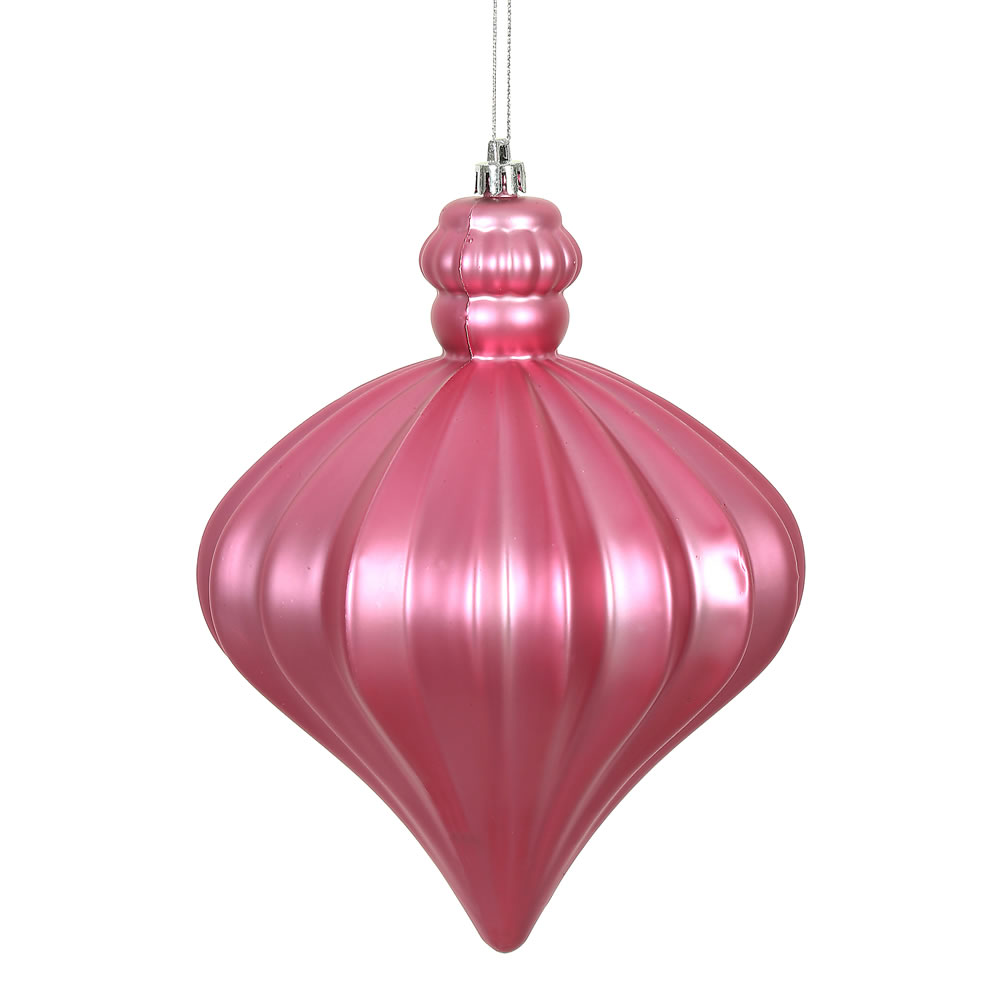 Vickerman 6" Matte Onion Drop Christmas Ornament