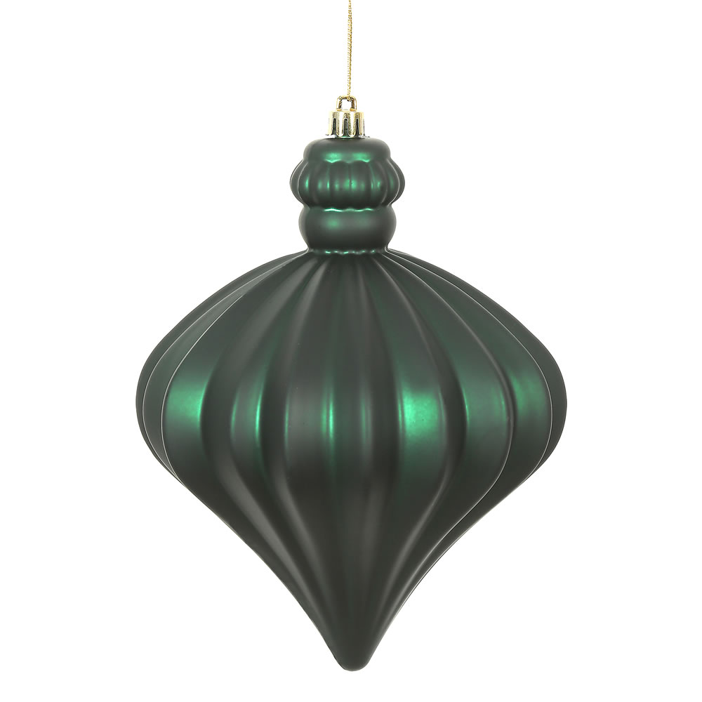 Vickerman 6" Matte Onion Drop Christmas Ornament