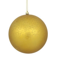 4" Gold Matte Mercury Ball 6/Bg