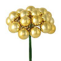 Vickerman 1" x 24" Shiny Ball Ornament Christmas Pick