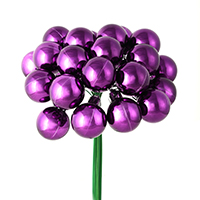 Vickerman 1" x 24" Shiny Ball Ornament Christmas Pick