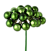 Vickerman 1" x 24" Shiny Ball Ornament Christmas Pick