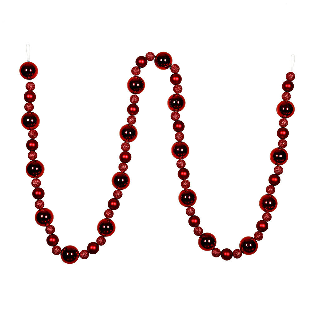Vickerman 9' Assorted Christmas Ball Ornament Garland