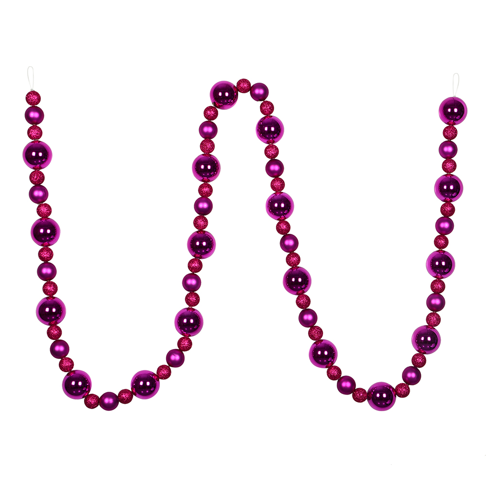 Vickerman 9' Assorted Christmas Ball Ornament Garland