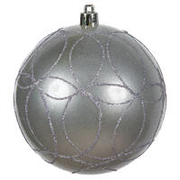 Vickerman Candy Ornament with Circle Glitter Pattern