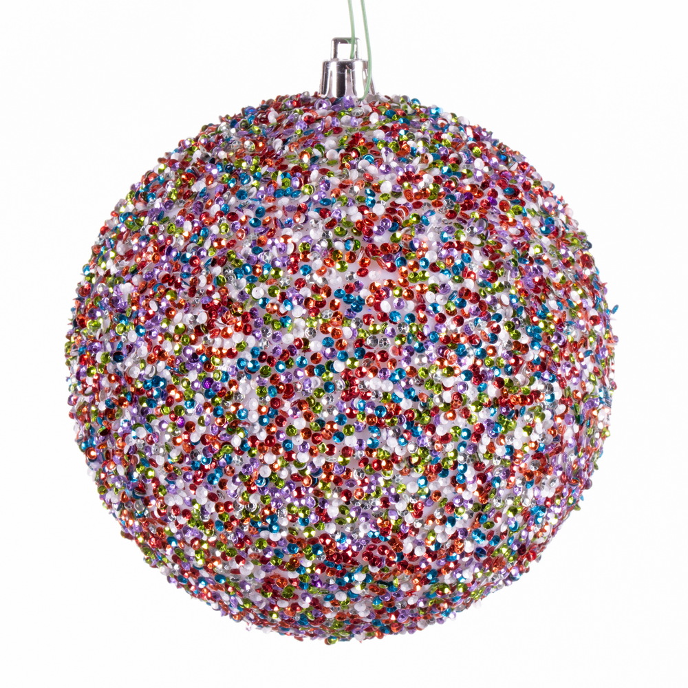 Vickerman Beaded Ball Ornament
