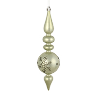 Vickerman 10" Candy Glitter Snowflake Finial Ornament