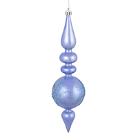 Vickerman 10" Candy Glitter Snowflake Finial Ornament