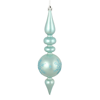 Vickerman 10" Candy Glitter Snowflake Finial Ornament