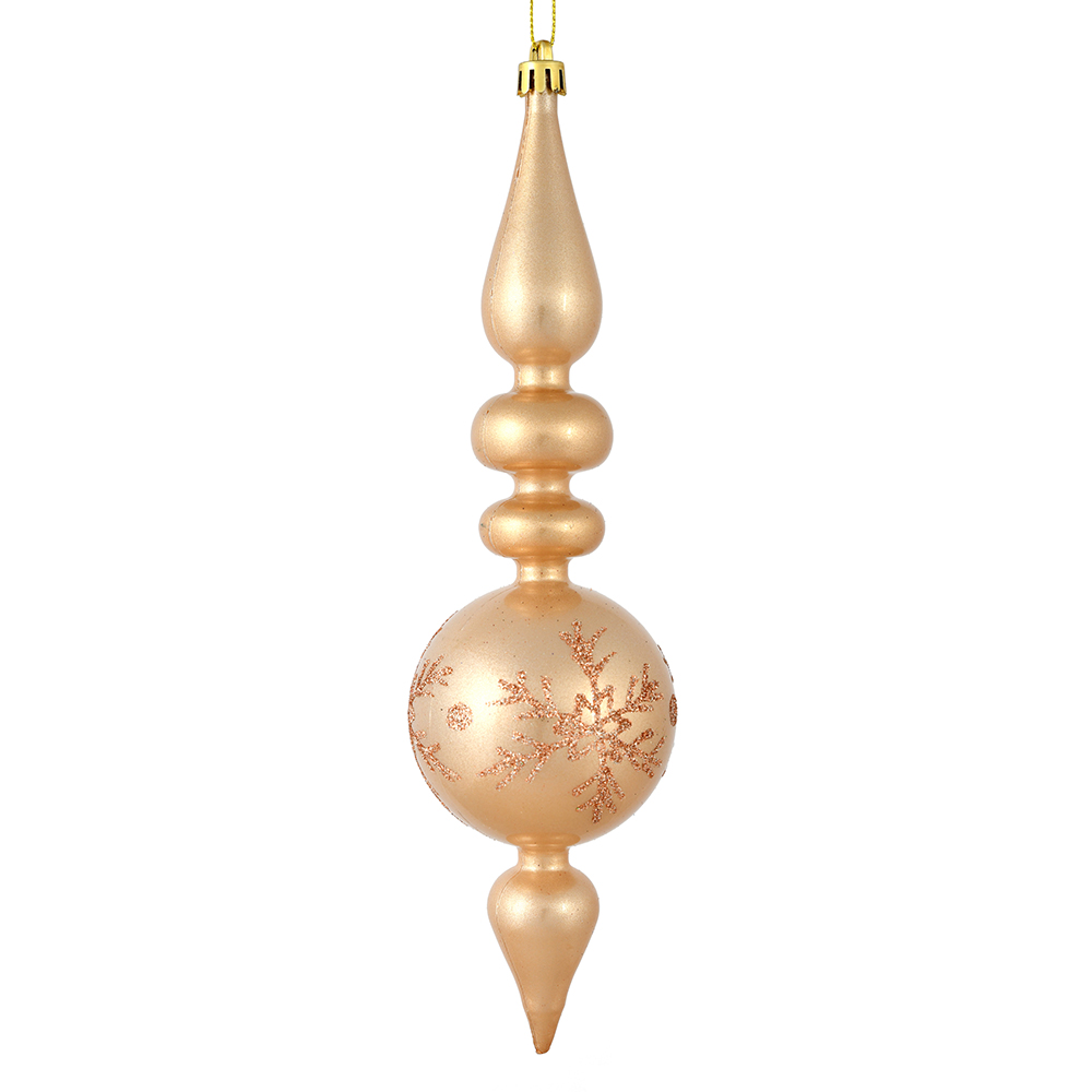 Vickerman 10" Candy Glitter Snowflake Finial Ornament