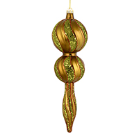 Vickerman 16.5" Candy Glitter Finial Ornament