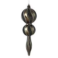 Vickerman 16.5" Candy Glitter Finial Ornament
