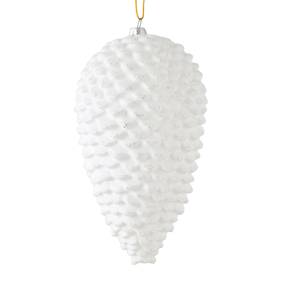 Vickerman Matte Glitter Pinecone Christmas Ornament