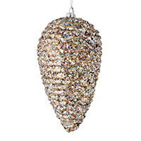 7" Multi-Color Glitter Pinecone4/bag