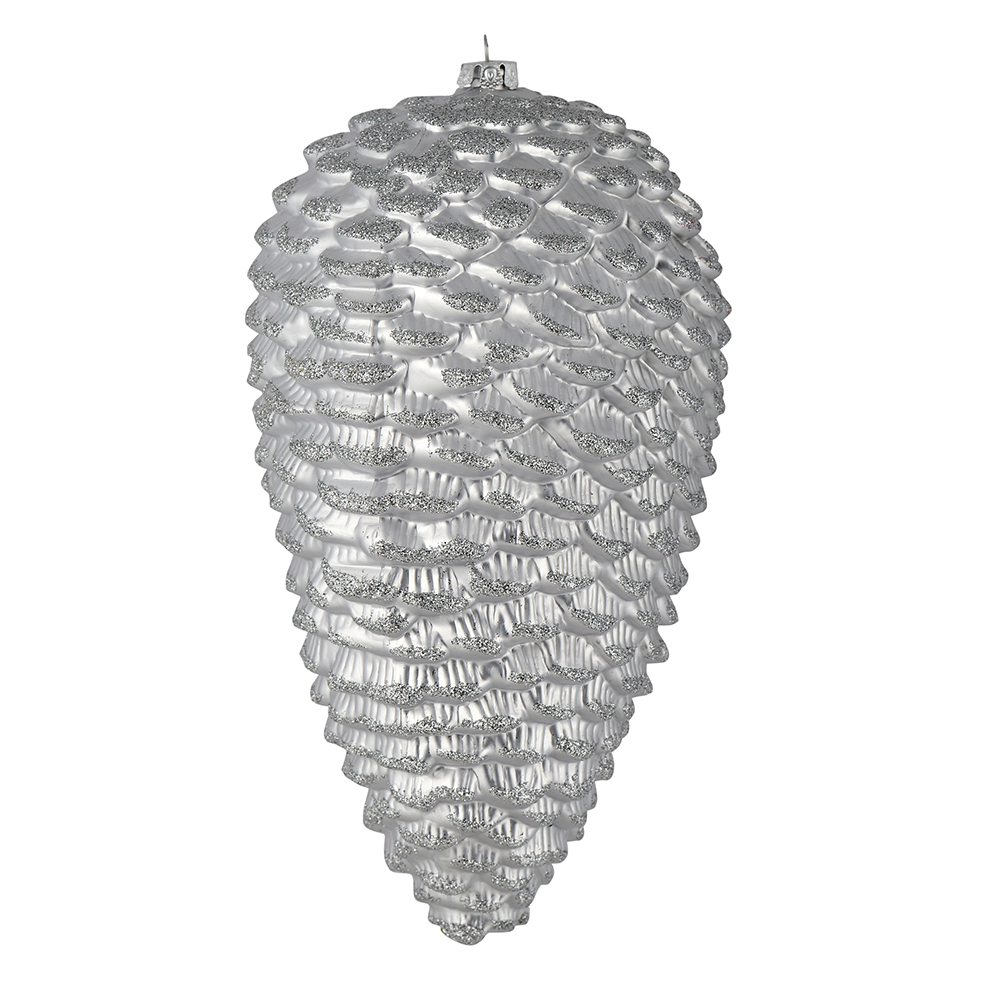 Vickerman Matte Glitter Pinecone Christmas Ornament