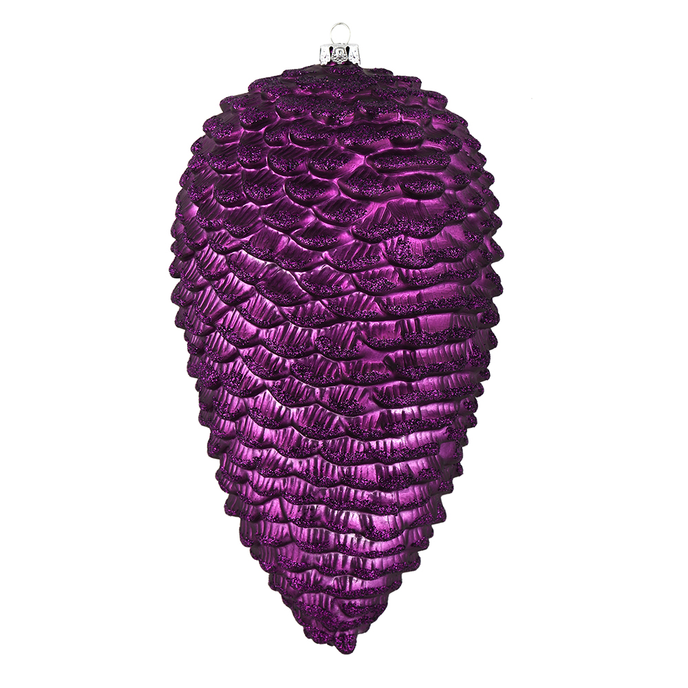 Vickerman Matte Glitter Pinecone Christmas Ornament