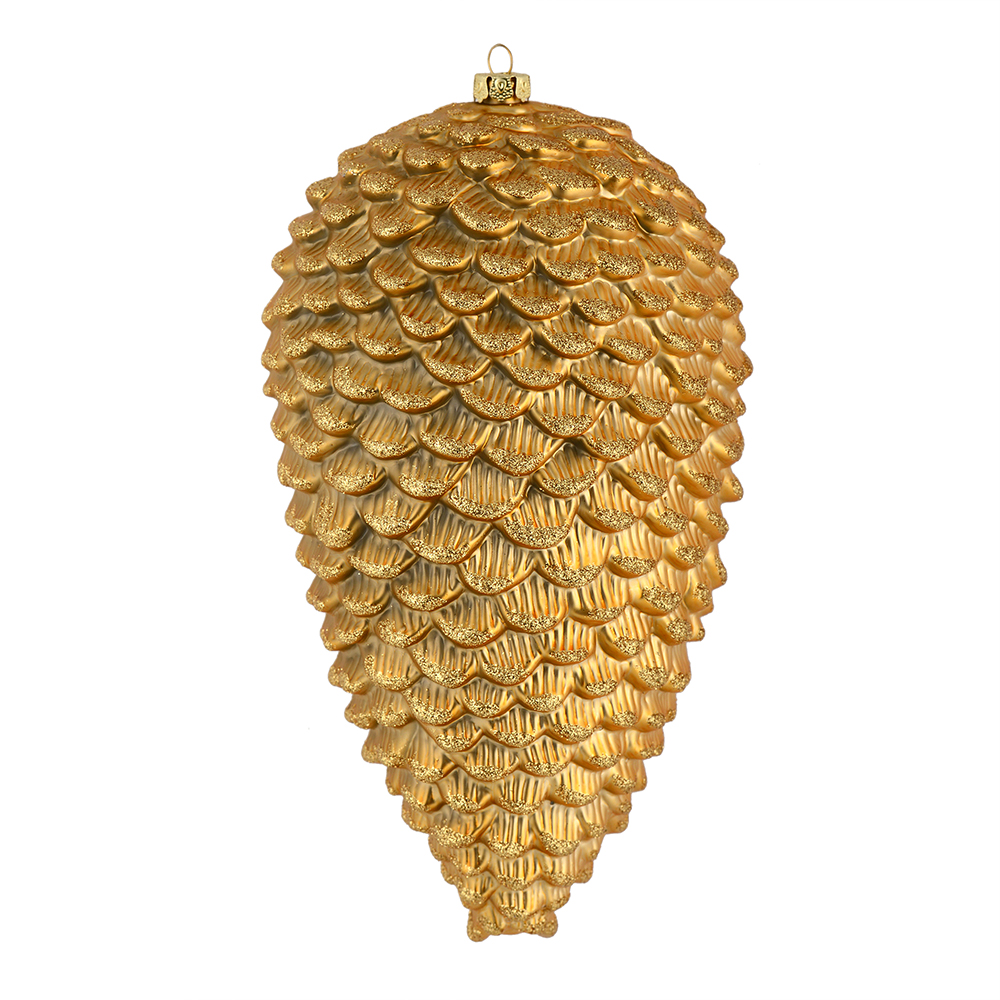 Vickerman Matte Glitter Pinecone Christmas Ornament