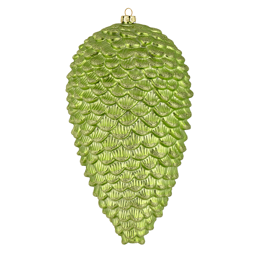 Vickerman Matte Glitter Pinecone Christmas Ornament