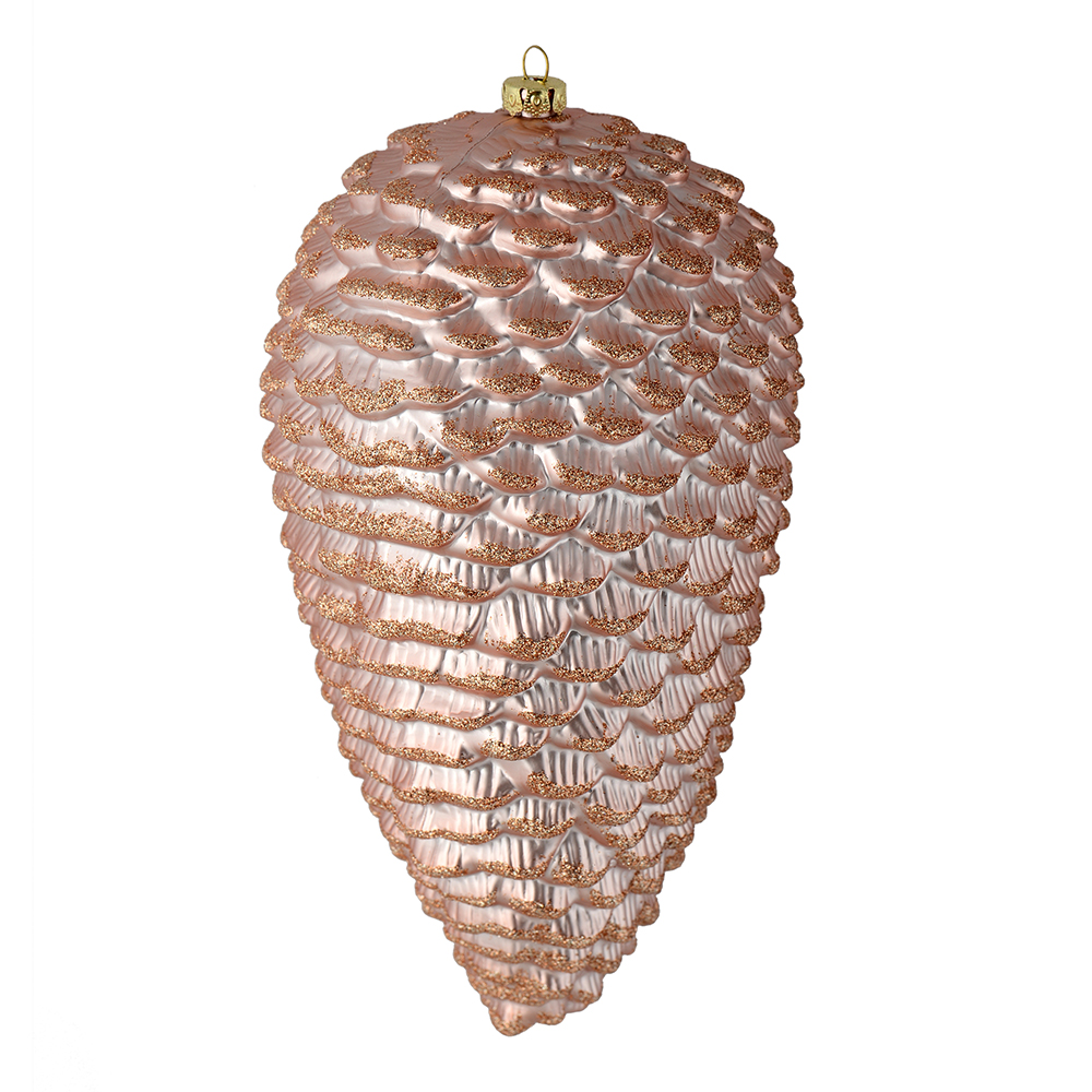 Vickerman Matte Glitter Pinecone Christmas Ornament