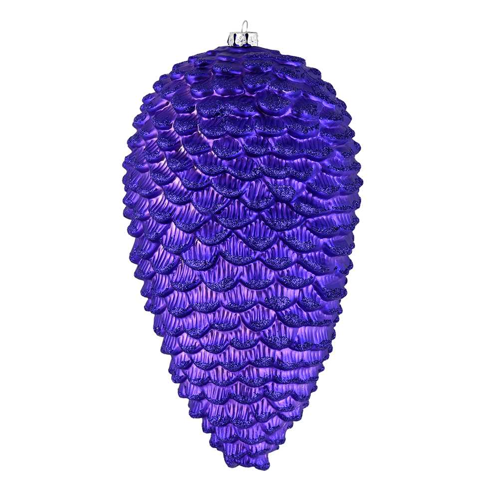 Vickerman Matte Glitter Pinecone Christmas Ornament