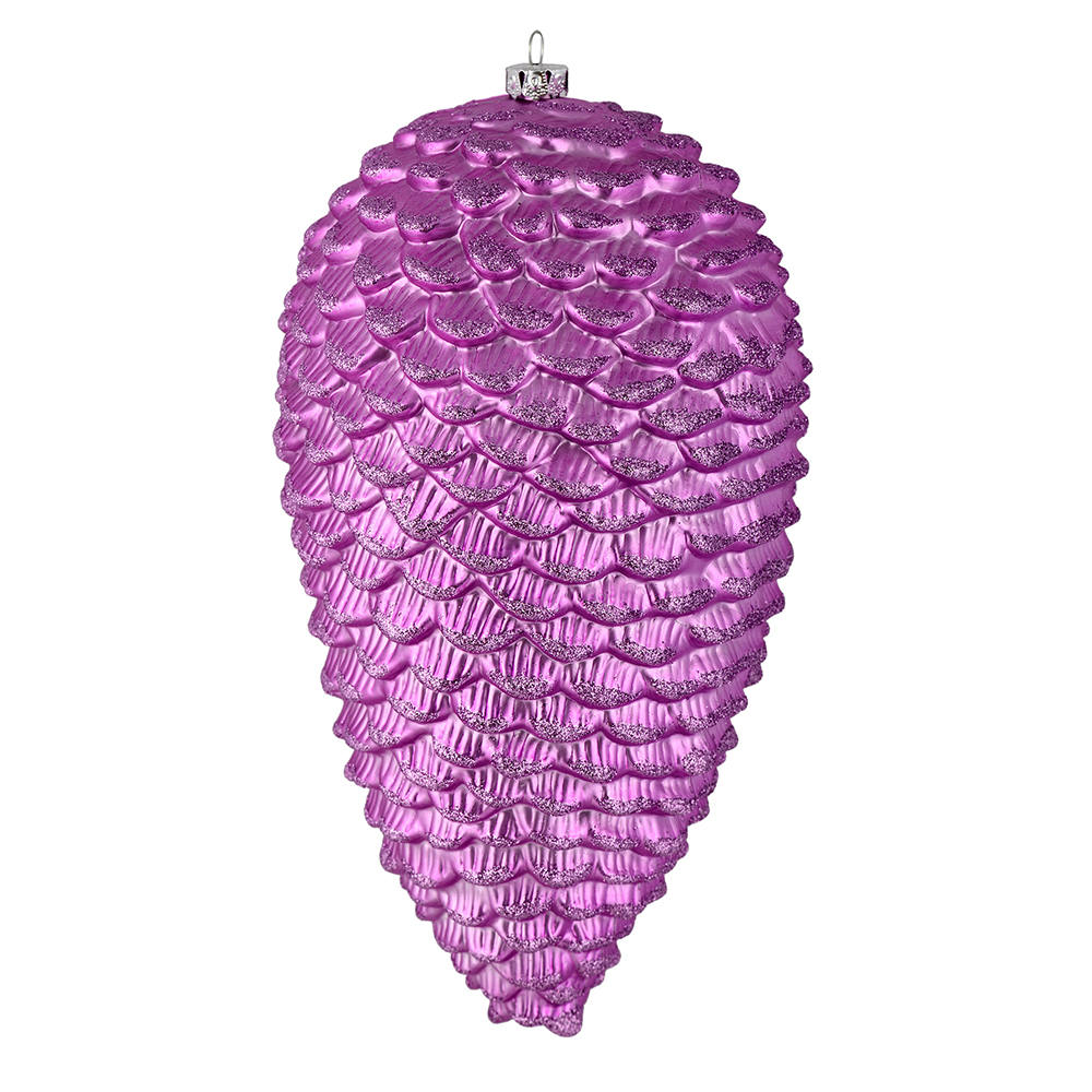 Vickerman Matte Glitter Pinecone Christmas Ornament
