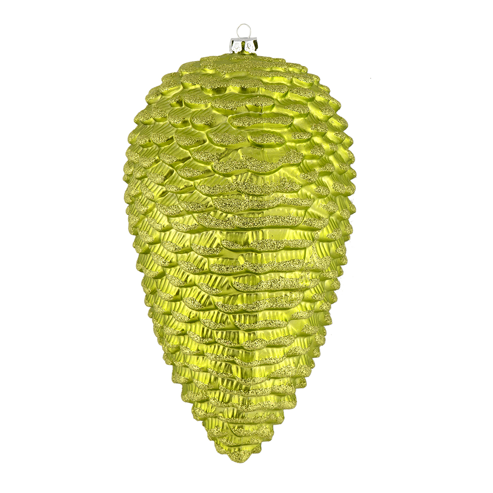 Vickerman Matte Glitter Pinecone Christmas Ornament