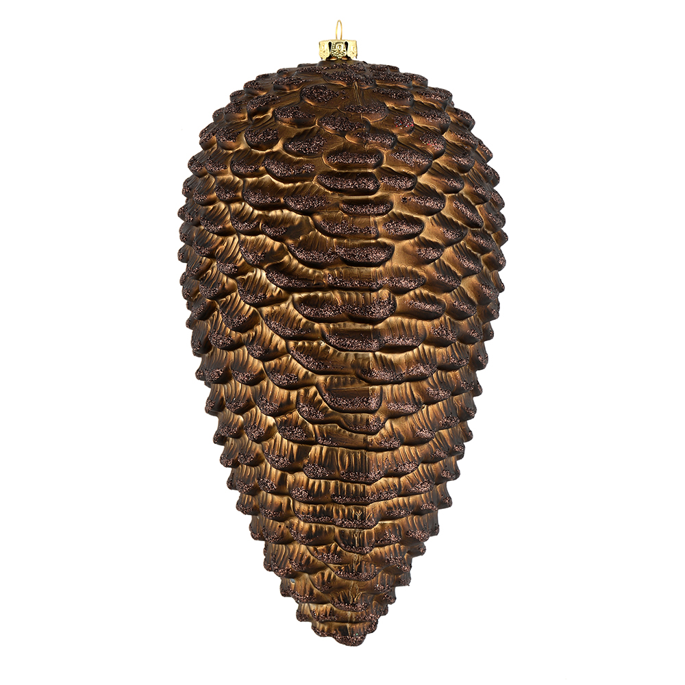 Vickerman Matte Glitter Pinecone Christmas Ornament