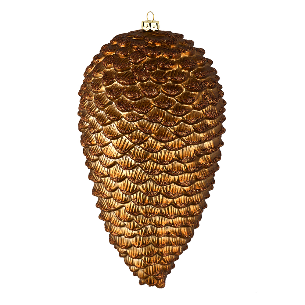 Vickerman Matte Glitter Pinecone Christmas Ornament